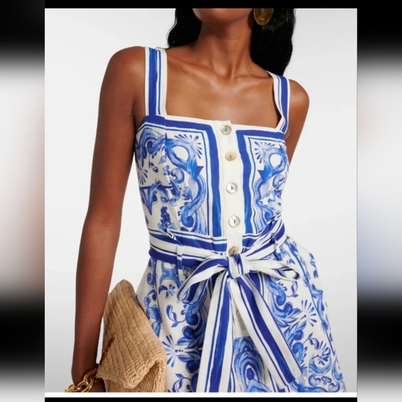 Farm Rio Tiles Patterned Romper - Picture 5 of 6